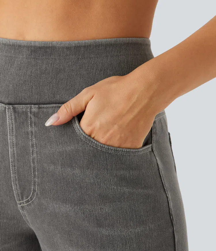 Laluna® | Pohodlné džínsy s vysokým pásom