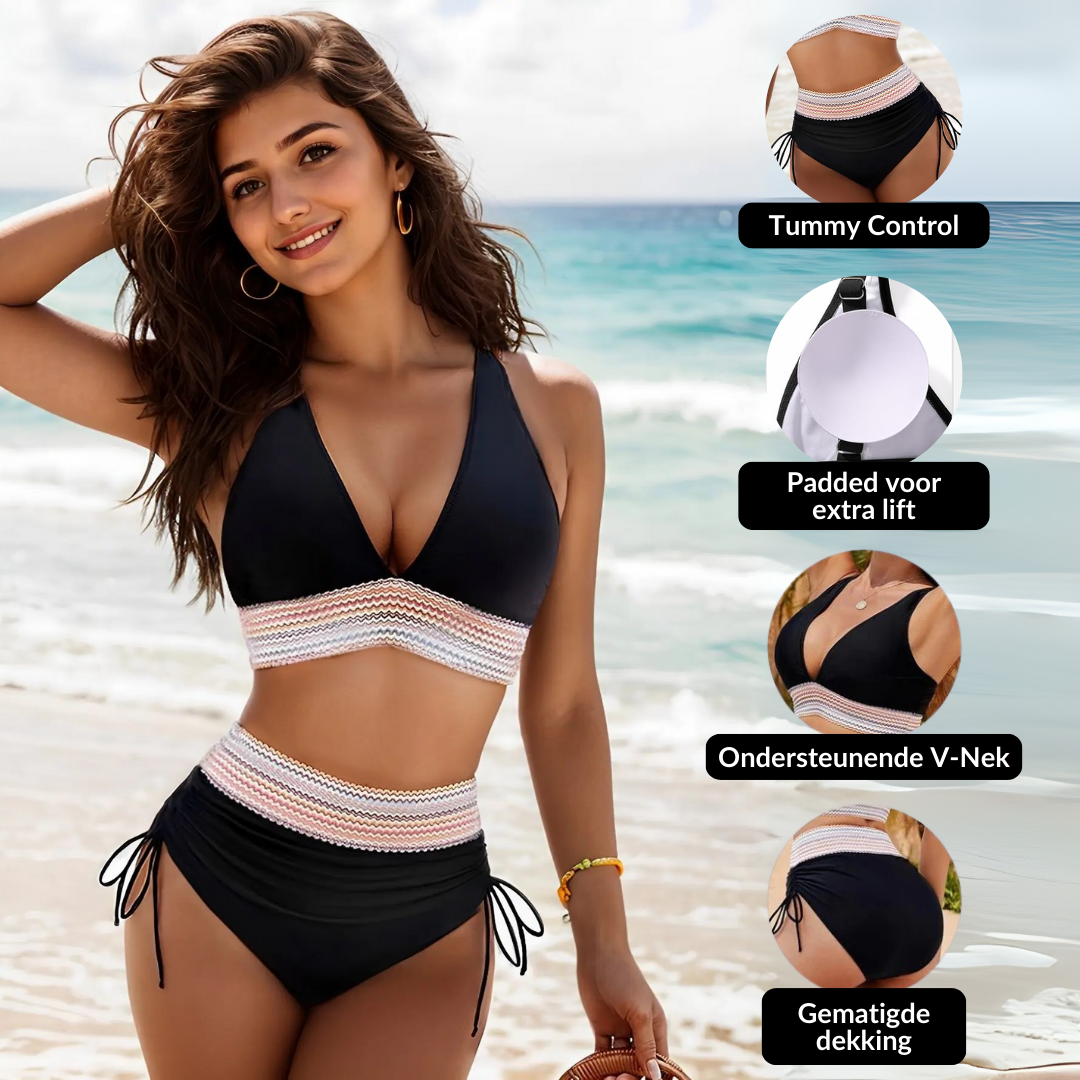 Noor - Vysoký Pás Bikini Set